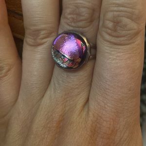 Iridescent Silver Ring NASA